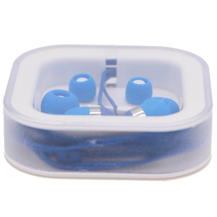 Promotional gifts earplugs in-ear headphones crystal box the Netherlands