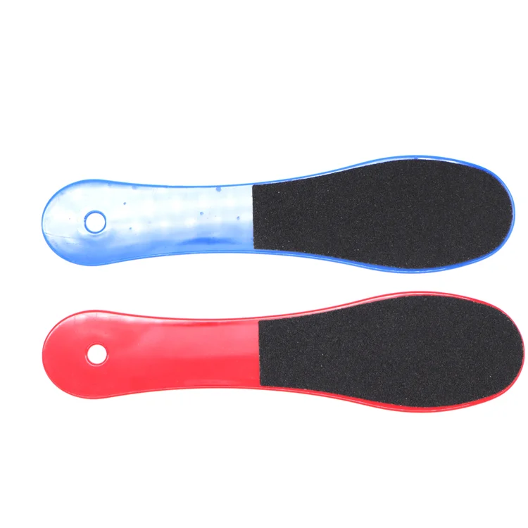 Custom logo foot tool plastic handle nail file wipe away dead skin