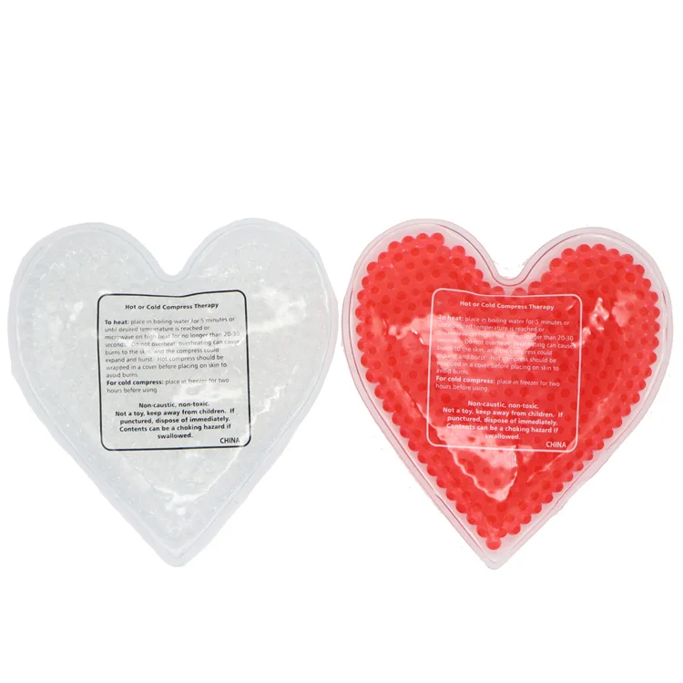 Hot Sale Customized Promotional Gifts Heart Shaped Beaded Ice pack Indonesia