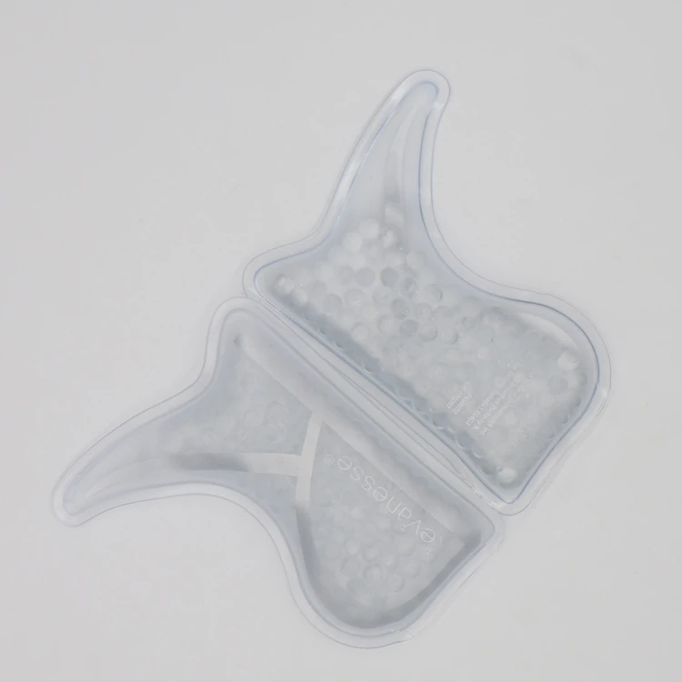 Special shape R-shaped condensed beads hot and cold ice pack promotional gifts