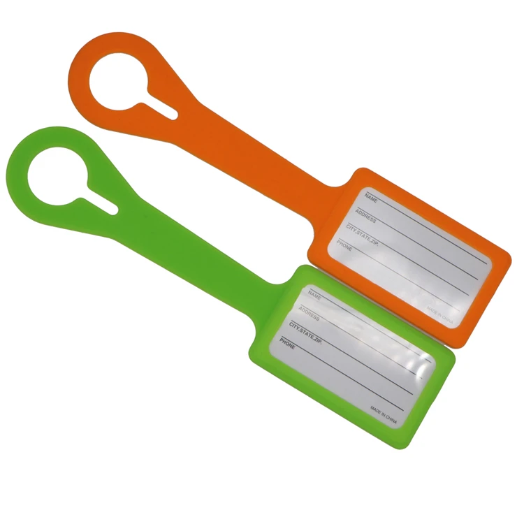 New Creative Soft Silicone Luggage Identification Tag for Travel Agencies