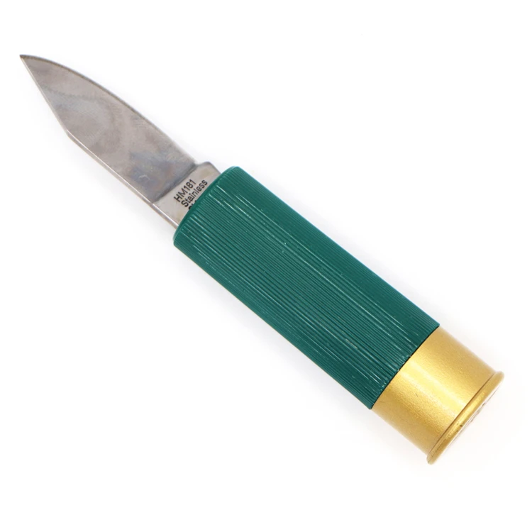 Bullet shaped pocket knife self-defense tool