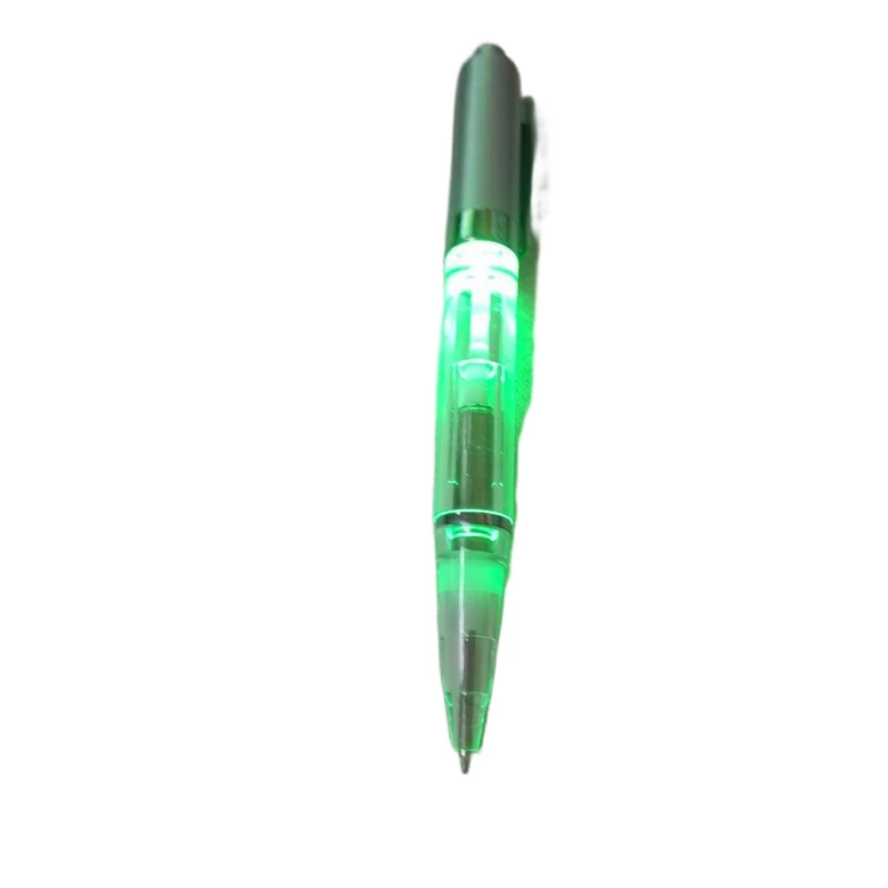 Promotional printed logo Ballpoint pen with led /colorful flash light Mexico
