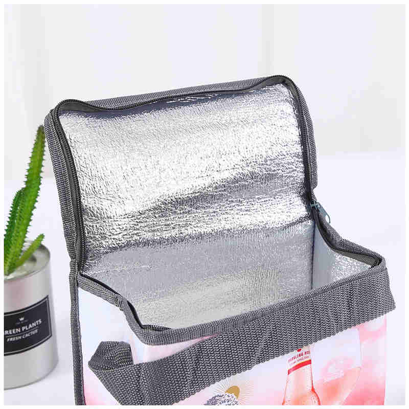 Customized waterproof aluminum foil pearl cotton non-woven cooler bag
